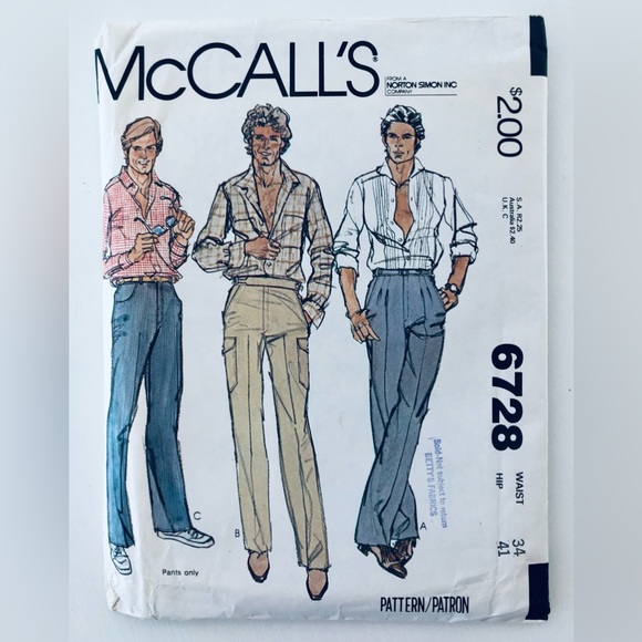 VTG 70s simplicity sewing pattern men's short sleeve shirt epaulets size 38-40 - Picture 16 of 16